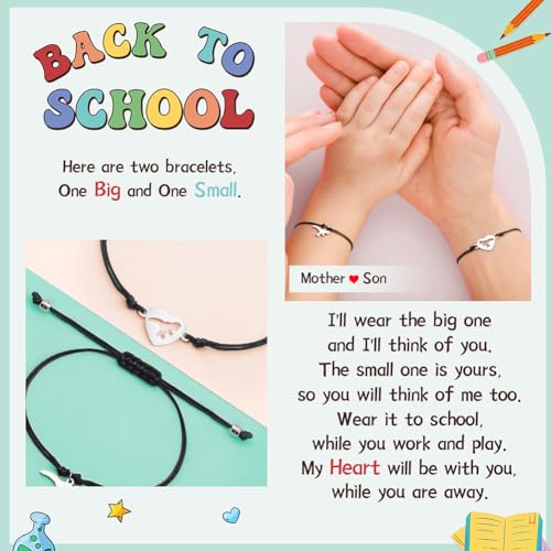 Breezy Valley D-CHARM02 Back To School Bracelet Mother Son Dinosaur Bracelet Gifts thumb #1