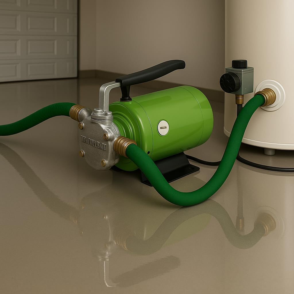 1/10 HP Water Transfer Pump Model 63317 – 320 GPH Self-Priming Utility Pump for Flooded Basements, Hot Tubs, Water Heaters, RVs & Gardens. Compatible with Drummond Pumps