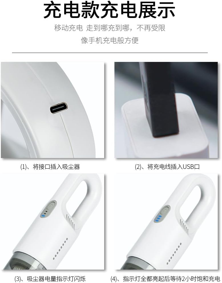 Household Handheld Upright Vacuum Cleaner with Water Tank Wet and Dry, Ultra-Lightweight, for Home, car, Office, pet Hair