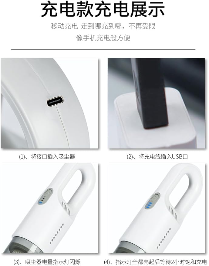 Aspiradora Inalámbrica Escoba con Tanque de Agua, 9000Pa, Filtro HEPA miniatura 5