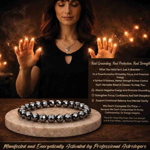Image of ORBON Certified Natural Crystal Stone Bracelet for Men & Women | Powerful Gemstone Bracelet | Real Certified Stones with Authenticity Certificate & Activation Card