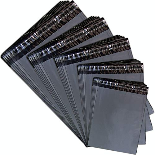 KING OF FLASH Gris 6 x 9 Bolsas de plástico para envíos Postales Resistente franqueo Correo Bolsas Auto Sellado Extra Fuerte Pegamento Cover