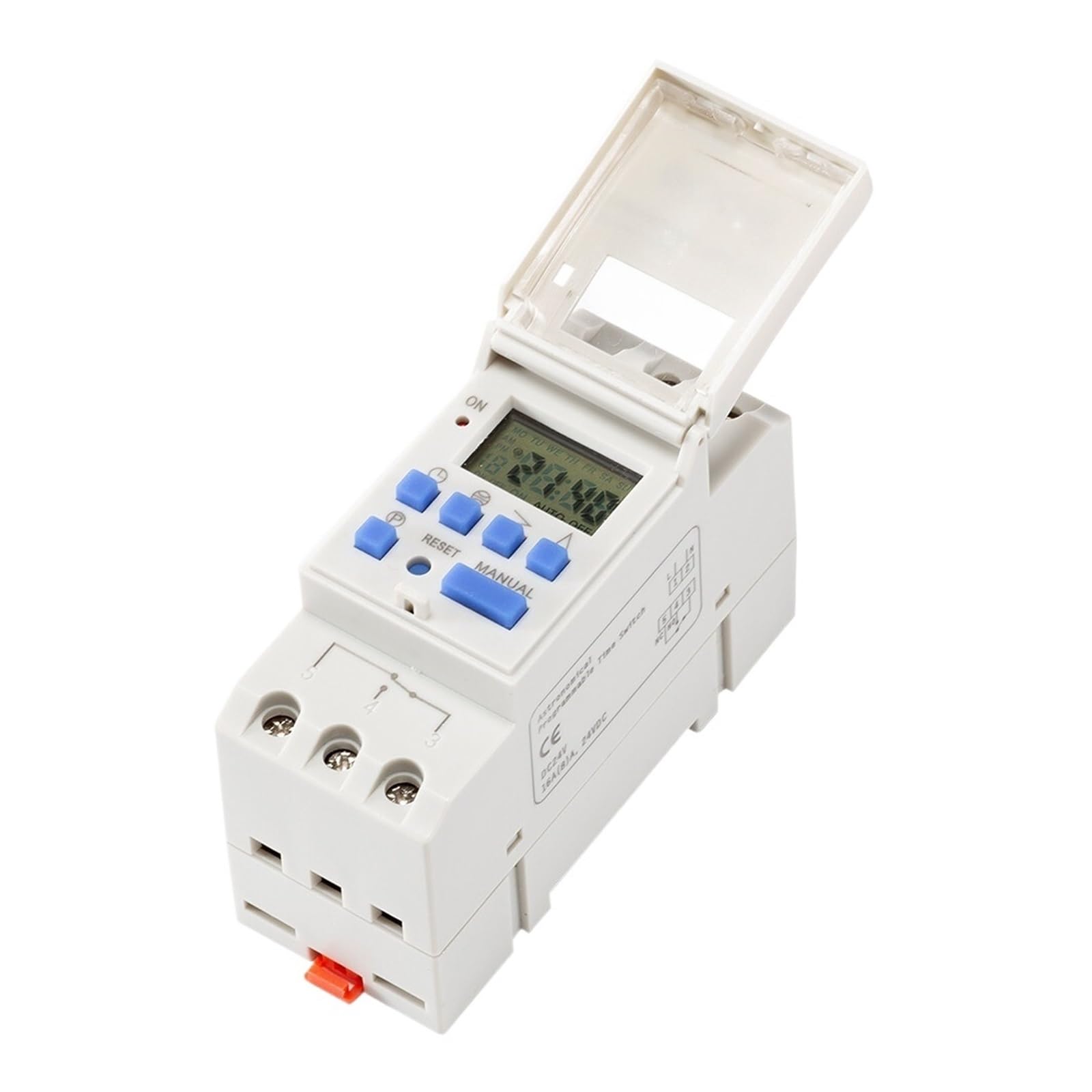 RWRAPS microcomputer Interruttore Timer BS26W Microcomputer programmabile Digital Astro Temporizzatore Relè Temporizzatore Latitudine Longitudine Rail Lampione Controller (Color : AC220-240V)