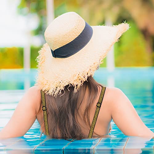 Obmwang 4 Pairs Women'S Bra Straps Glitter Elastic Adjustable Underwear Strap Replacement Shoulder thumb #6