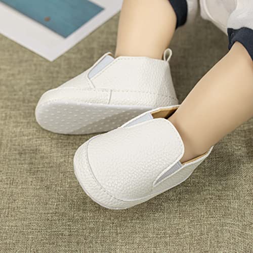 Image of Infant Baby Boys Girls Canvas Sneaker Toddler Slip On Anti Skid Newborn First Walkers Candy Shoes for 0-18 Months