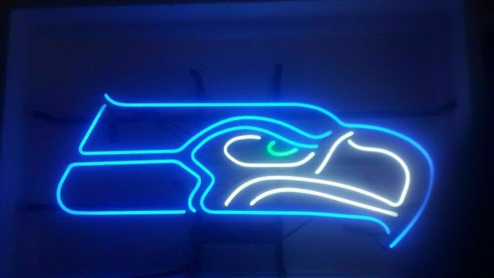 Queen Sense 17"x14" Seattle Sports Team Seahawk Neon Sign Man Cave Bar Pub Beer Gift Neon Lamp A117SSH Neon Light