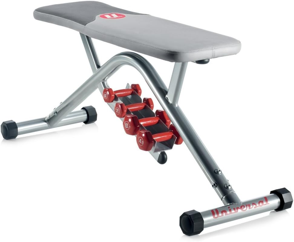 Universal Flat Bench with Dumbbells (Discontinued)