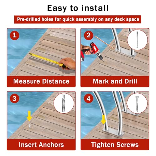 image for AIKKYS Pool Handrail 2 PACK, 30
