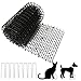 Hund und günstig Kaufen-AKOLAFE Dornengitter gegen Katzen 30x400 cm Dornengitter Katzenabwehr für Garten Kunststoff Tier Barriere mit 8 Spikes Schwarz Tierabwehr Katzenabwehr Matte für Hunde, Katzen, Wildtiere, Inner & Außer