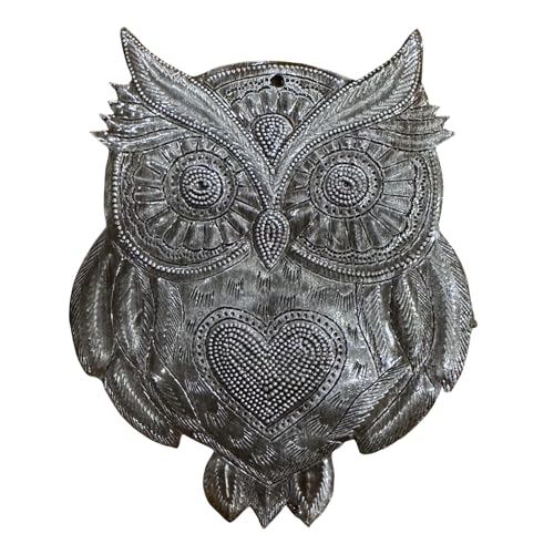 It's Cactus Handmade Mini Owl Ornament Haitian Recycled Steel Metal