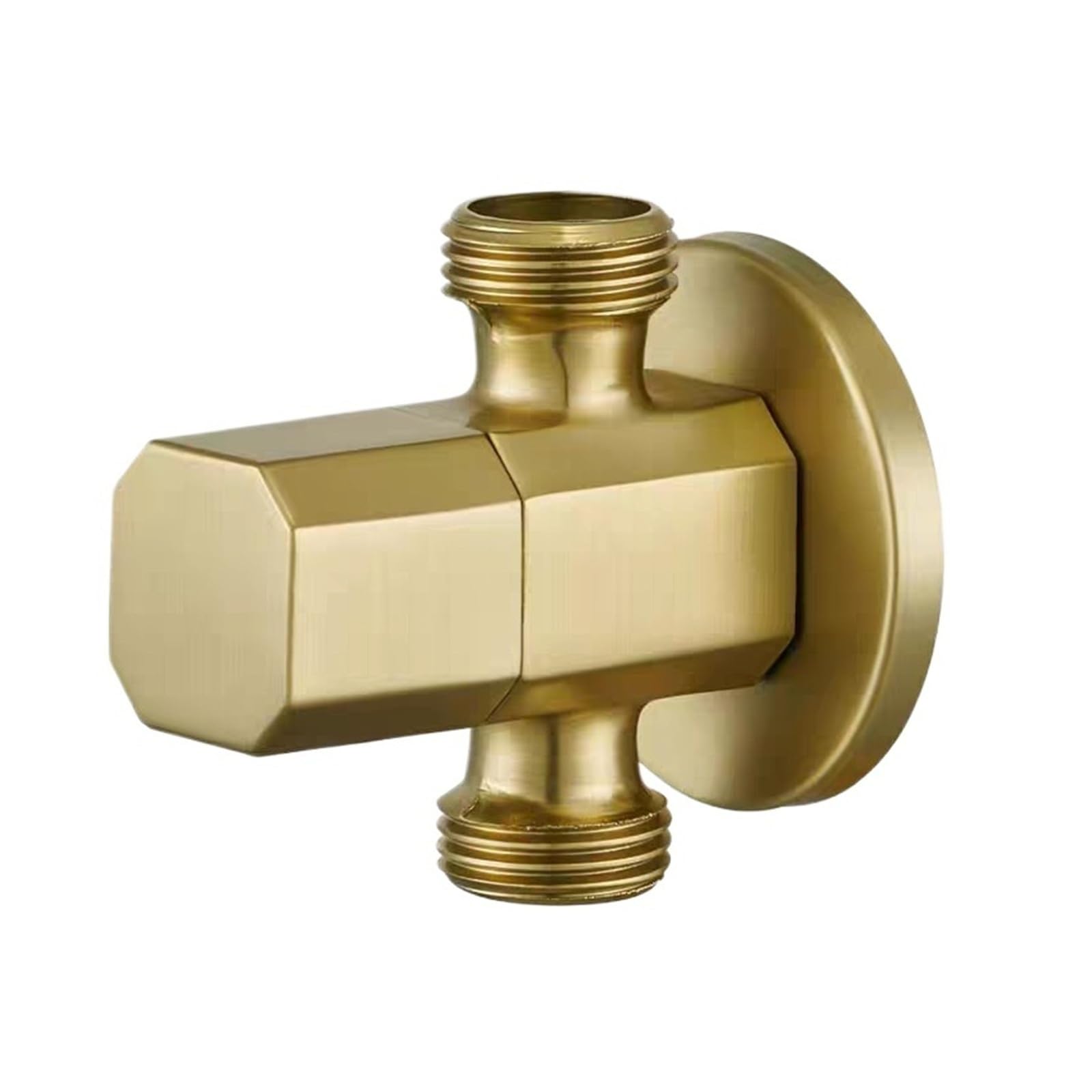 Brass Wall Mount Angle Stop Valve Bathroom Kitchen Water Control Valve