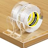 COUMENO クリアエッジプロテクター 2個パック 0.8インチ x 3.28フィート 家具、テーブル、キャビネット、引き出し用安全コーナーガード - 赤ちゃんの保護と家庭の安全のためのアンチシャープエッジプロテクター