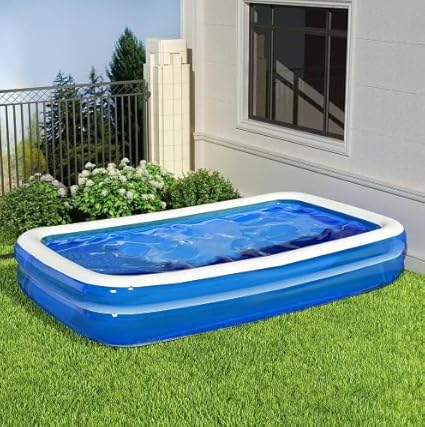 Majik Swimming Pool Tub for Adult and Kids, Children for Summer Pool Party, 8.5 Feet (with Electric Air Pump, Swimming Ring and 140 Balls)