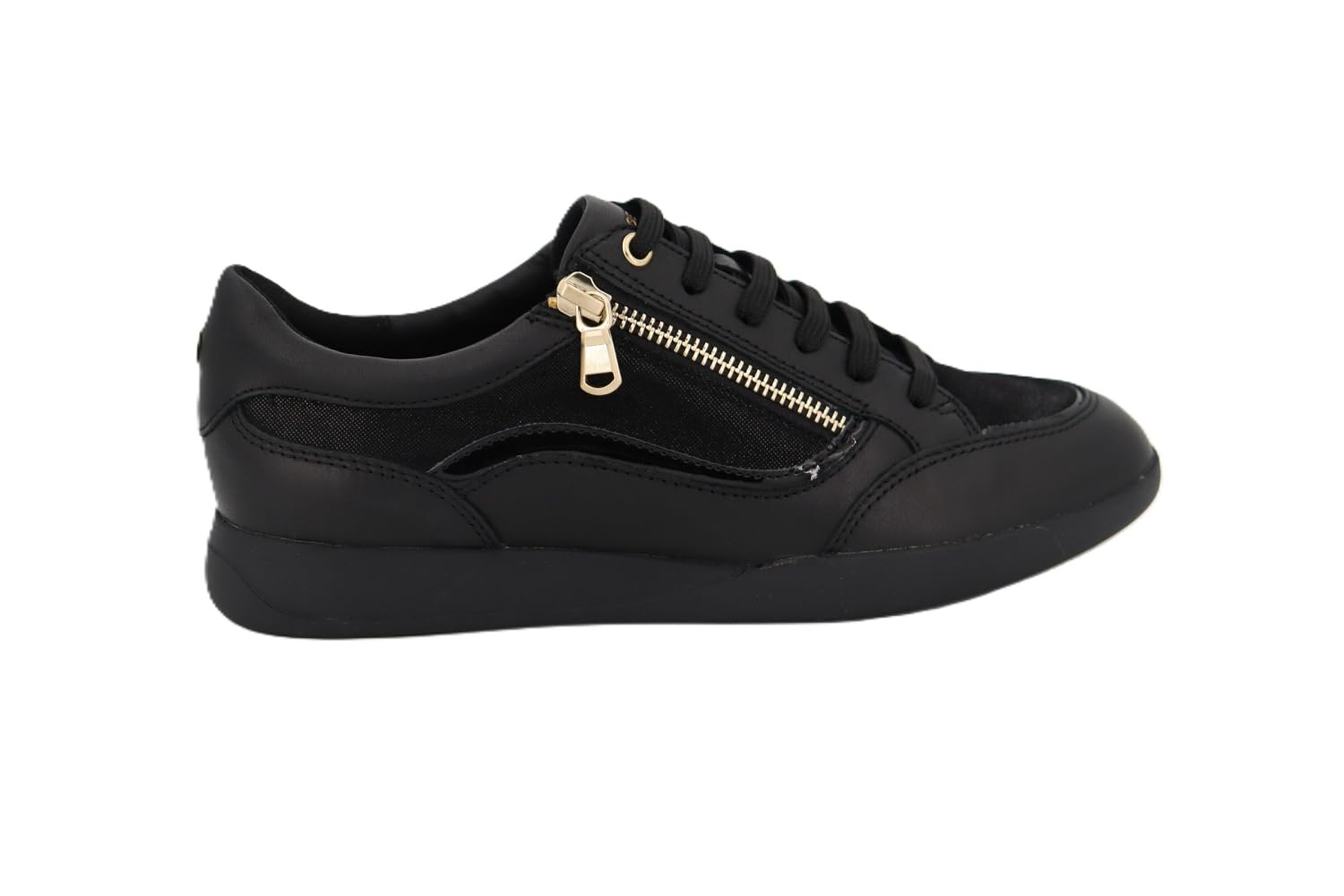 Geox Womens Dmaryemy Sneaker, Black, 3 UK