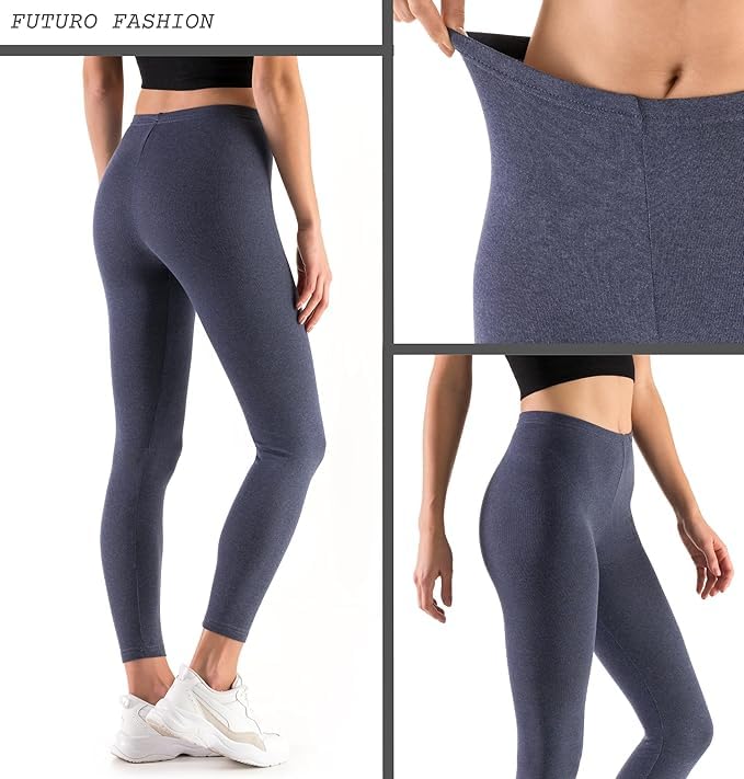 FUTURO FASHION Winter Fleece Gevoerde Leggings voor Vrouwen Thermische Warme Leggings voor Vrouwen UK Fleece Gevoerde Dames Broek Elastische Mid Taille Dagelijks Yoga Gym Wandelen Dames Leggings, Maat - Afbeelding 4