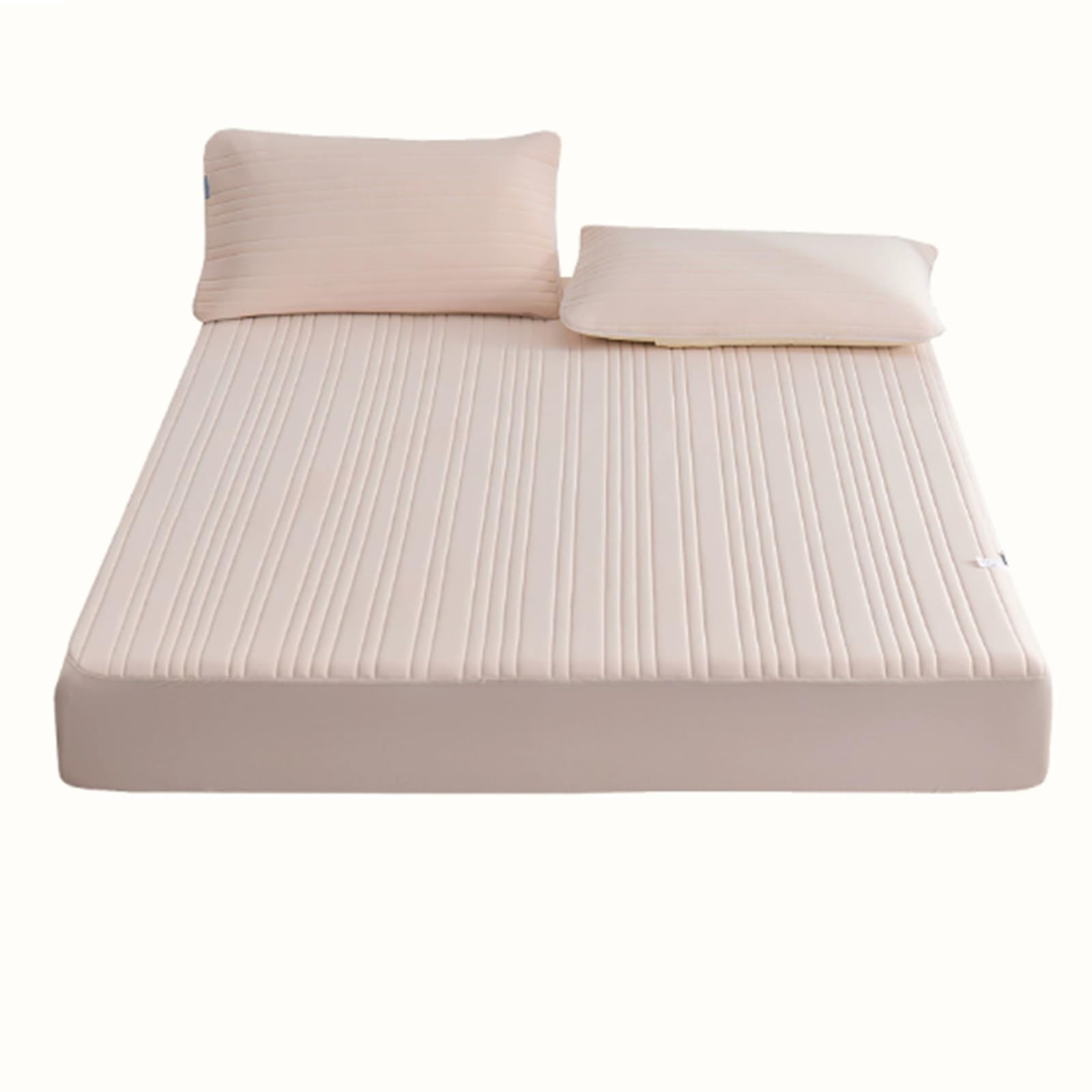 Washable Ice Silk Bed Pad, Foldable design, Summer Cool Sleeping Mat, Cooling Mat for Bed, for Home School Dormitory(Pink,120 * 200cm/47.2 * 78.7in)