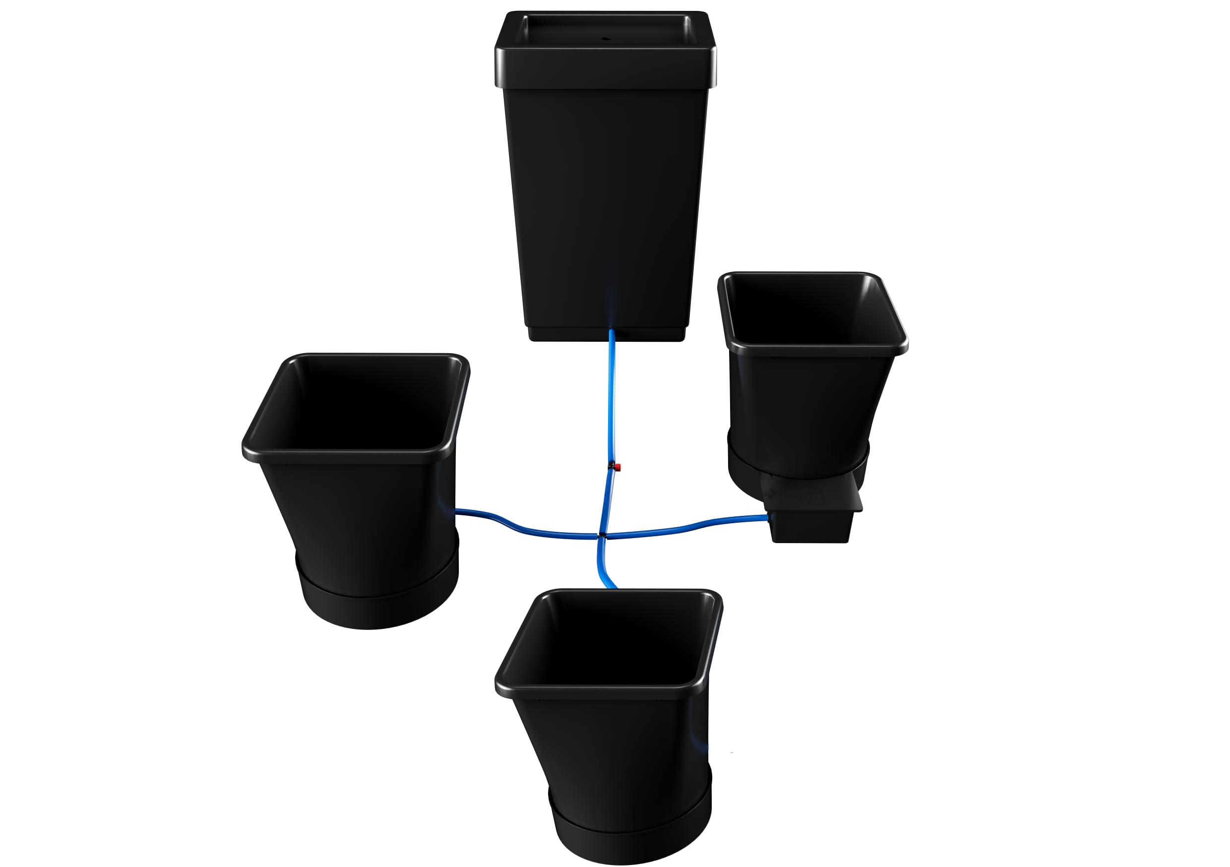AutoPot 3Pot XL Bewässerungssystem – 3× 25 L Pflanztopf – automatisches Bewässerungssystem ohne Strom & Wasseranschluss – für Erde, Kokos & Hydroponik