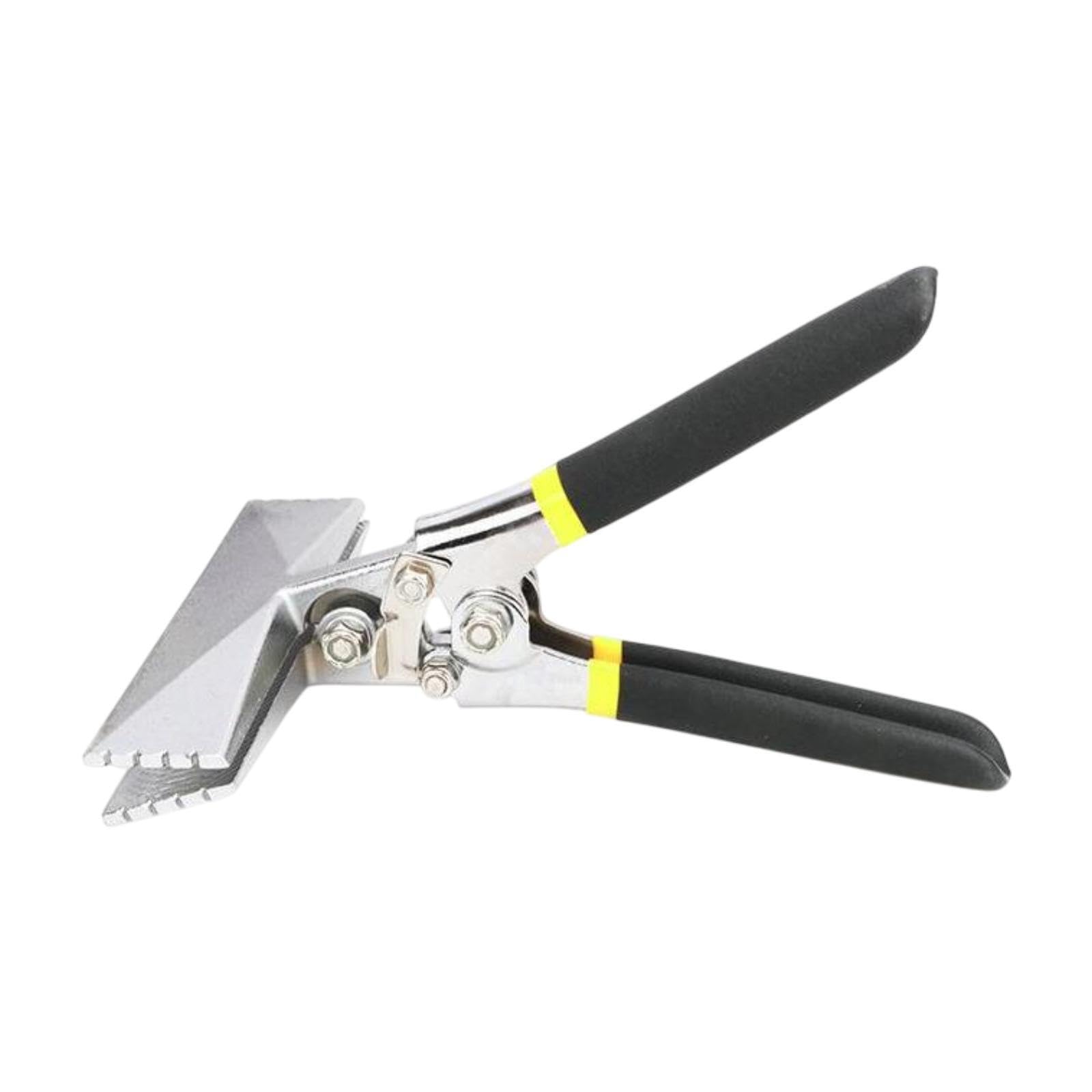 Puxzyax Black, Silver Comfort Grip Bender Tool Sheet Metal Hand Seamer Ensures User Friendly During Prolonged Tasks Hand Seamers Sheet Metal Tools Pliers, 150Mm Straight Head