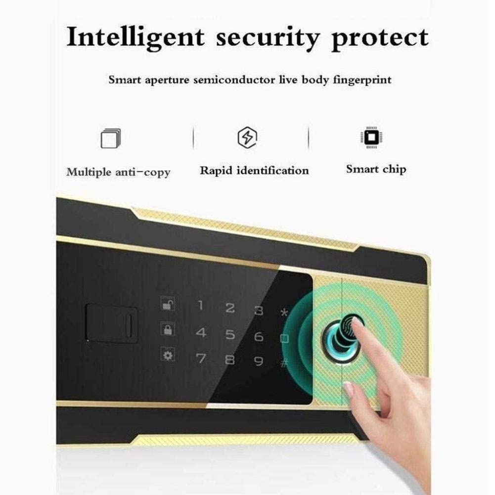 Ognioodporny wodoodporny sejf mini sejf cyfrowy sejf ścienny bezpieczeństwo gotówka na dokumenty tożsamości, dokumenty A4, laptopy -35 x 25 x 25 cm do domu