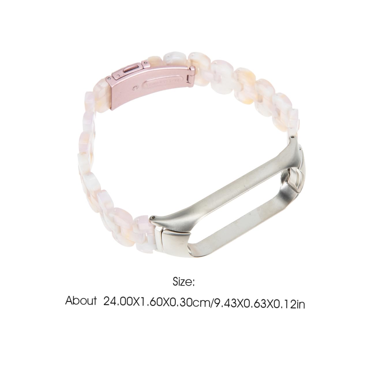 PartyKindom 2 Pièces Mi 5 6 Bracelet Bracelet Bracelet Montres Bande 5/6 Bandes De Sangle 5/5 Bande De Remplacement Forme De Fleur Résine Millet 5 Ceinture De Remplacement