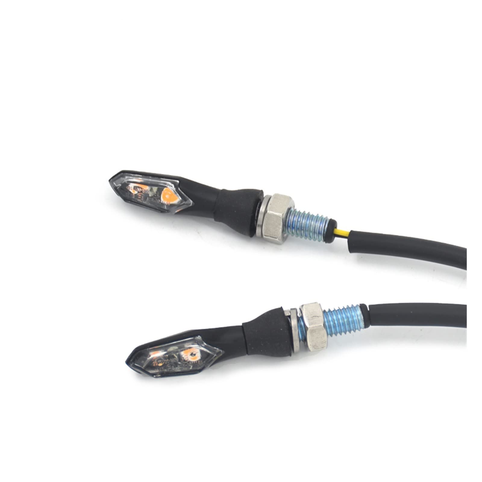 Clignotants moto 12V universels orange de rechange pour custom scooter et roadster