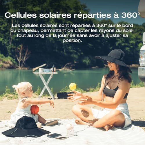 EF ECOFLOW Chapeau Solaire, idéal pour Les activités en Plein air – vue 2