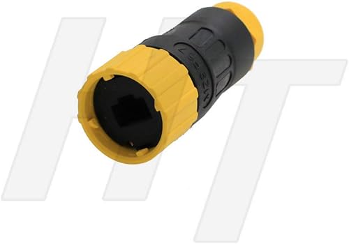 2sets Ethernet RJ45 conector impermeable hembra Socket Panel posterior montaje frontal (portador de cable)