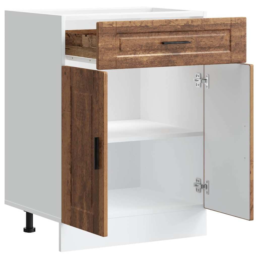 Mobile da cucina Porto, 60 x 46 x 81,5 cm, in legno anticato