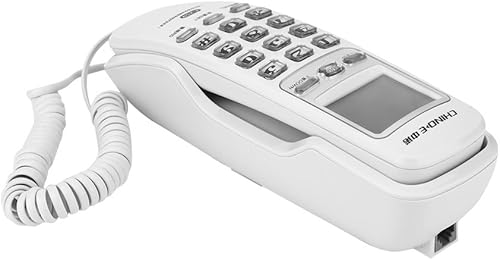 Miniatura 8 de Teléfono con cable, Teléfono de montaje en pared con pantalla de llamada de redireccionamiento de un botón Teléfono con almohadilla de marcación