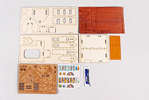 Desktop Wooden Model Kit Western Church Ll / Yg630 #TOP22