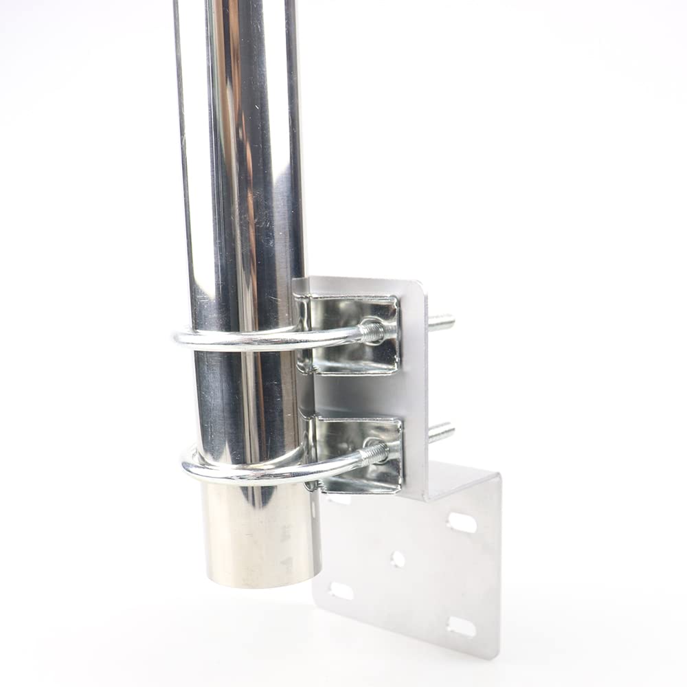 Support d'antenne universel pour l'extérieur - Support de mât pour montage extérieur pour amplificateur de signal - Longueur : 9,8 pouces