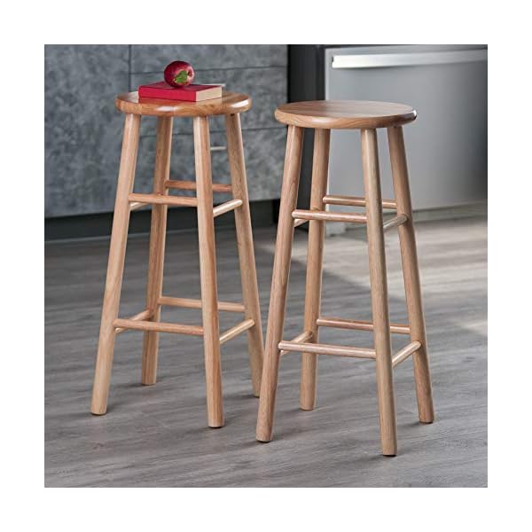 Winsome 30"H Beveled Seat Stool - Set of 2, Assembled - Image 19