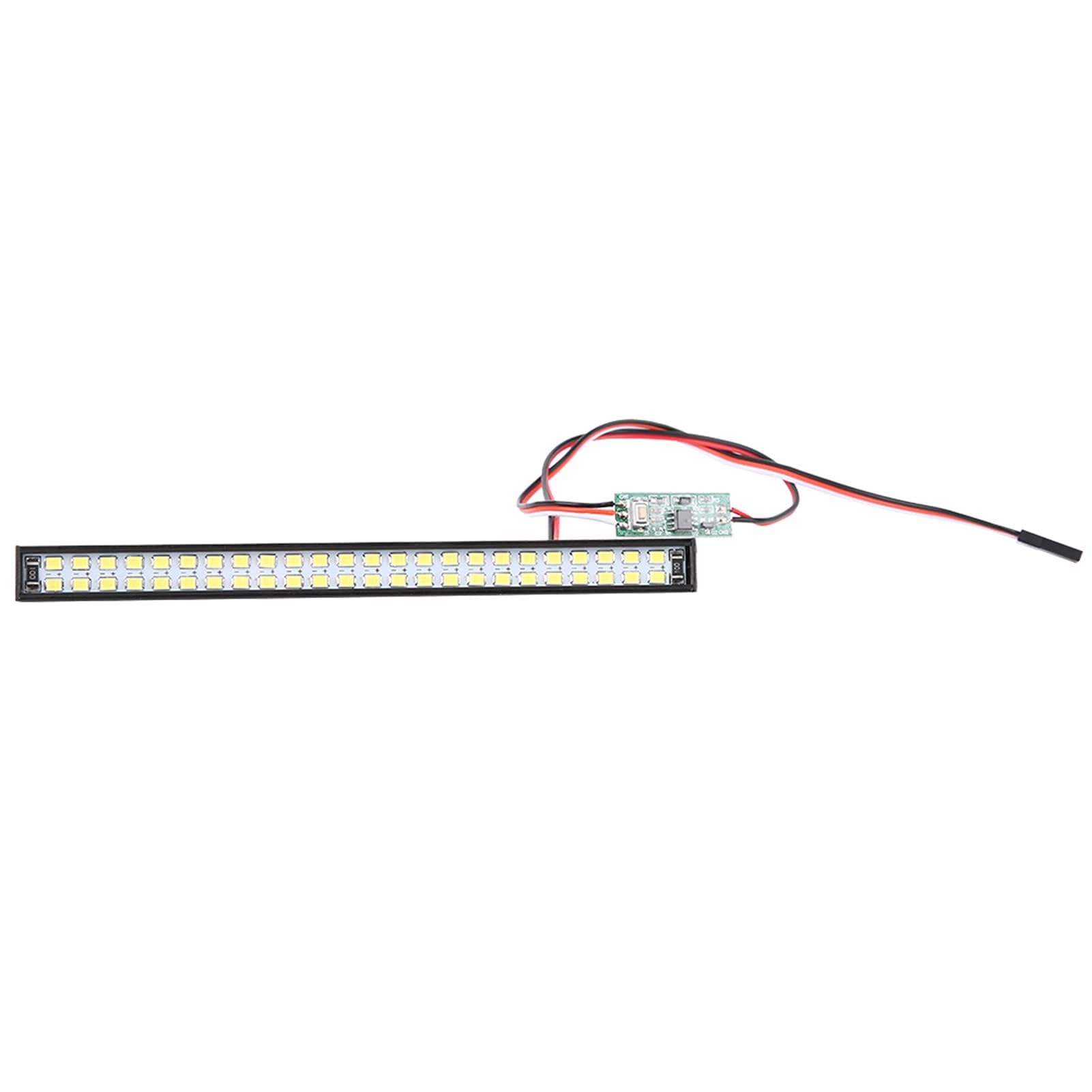 RC Dachlampe, 147 x 12 x 11,5 mm 48 Stück Lampenperlen RC Auto Dachlampe RC Crawler Universal LED Lichtleiste Teil Zubehör für RC Crawler Auto