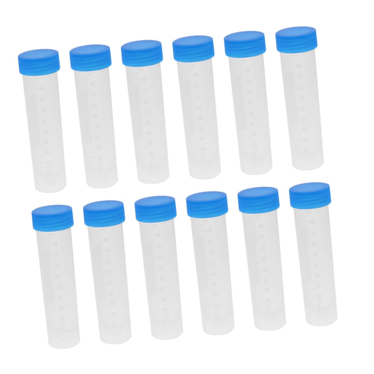 SOLUSTRE 50stücke Zentrifugenröhrchen mit Schraubverschluss aus Hochwertigem Kunststoff Ultrahoch Transparent für Labortests Proben Lebensmittelfarben und Bastelarbeiten mit Sichtbarer Skal