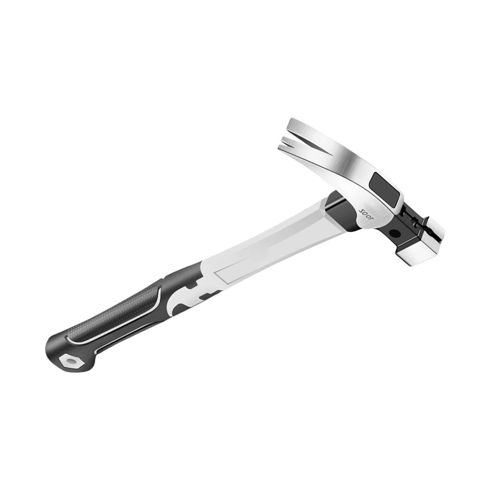 Multipurpose Steel Hammer Nails Puller Carbon Steel Construction Ergonomic Handle for Woodworking Home Repairs Multifunctional Hammer