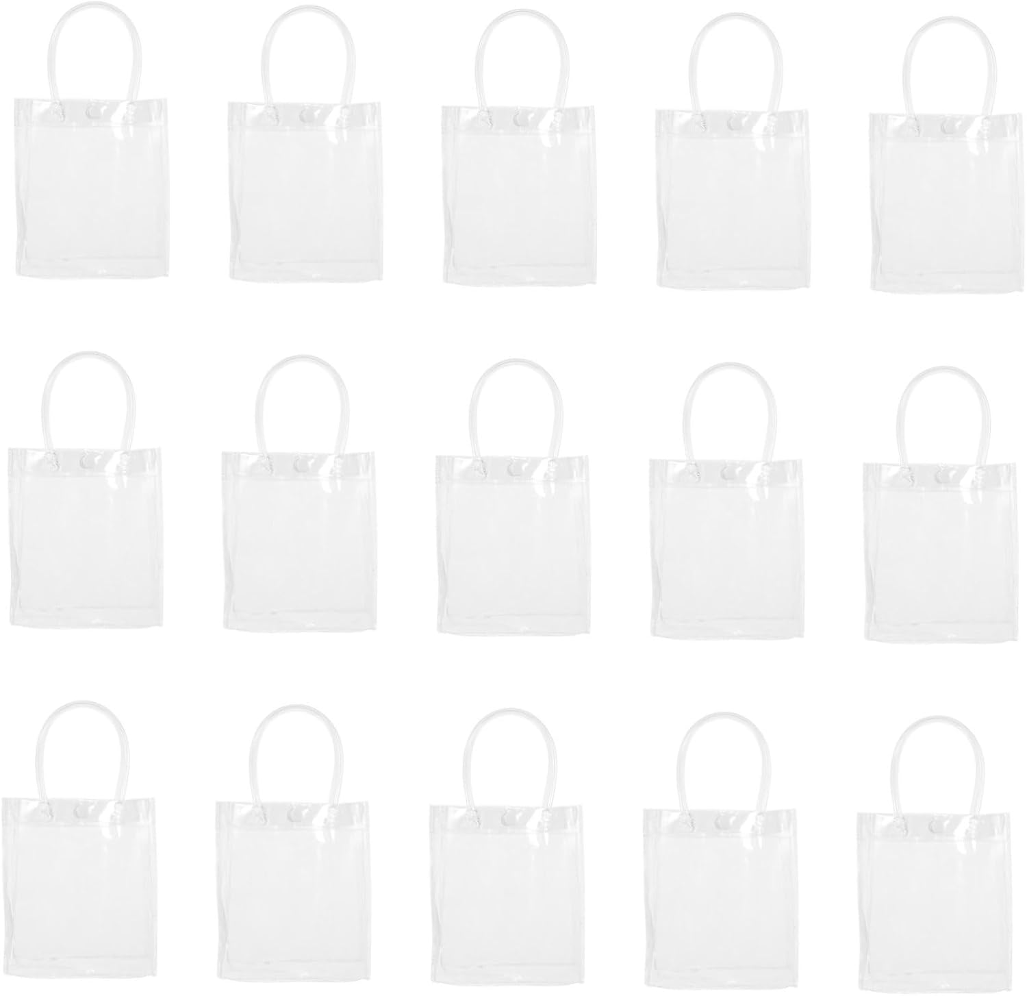 NAMOARLY 40pcs Plastic Horizontal Shopping Bag Treat Bags Ties Favor Cellophane Bulk