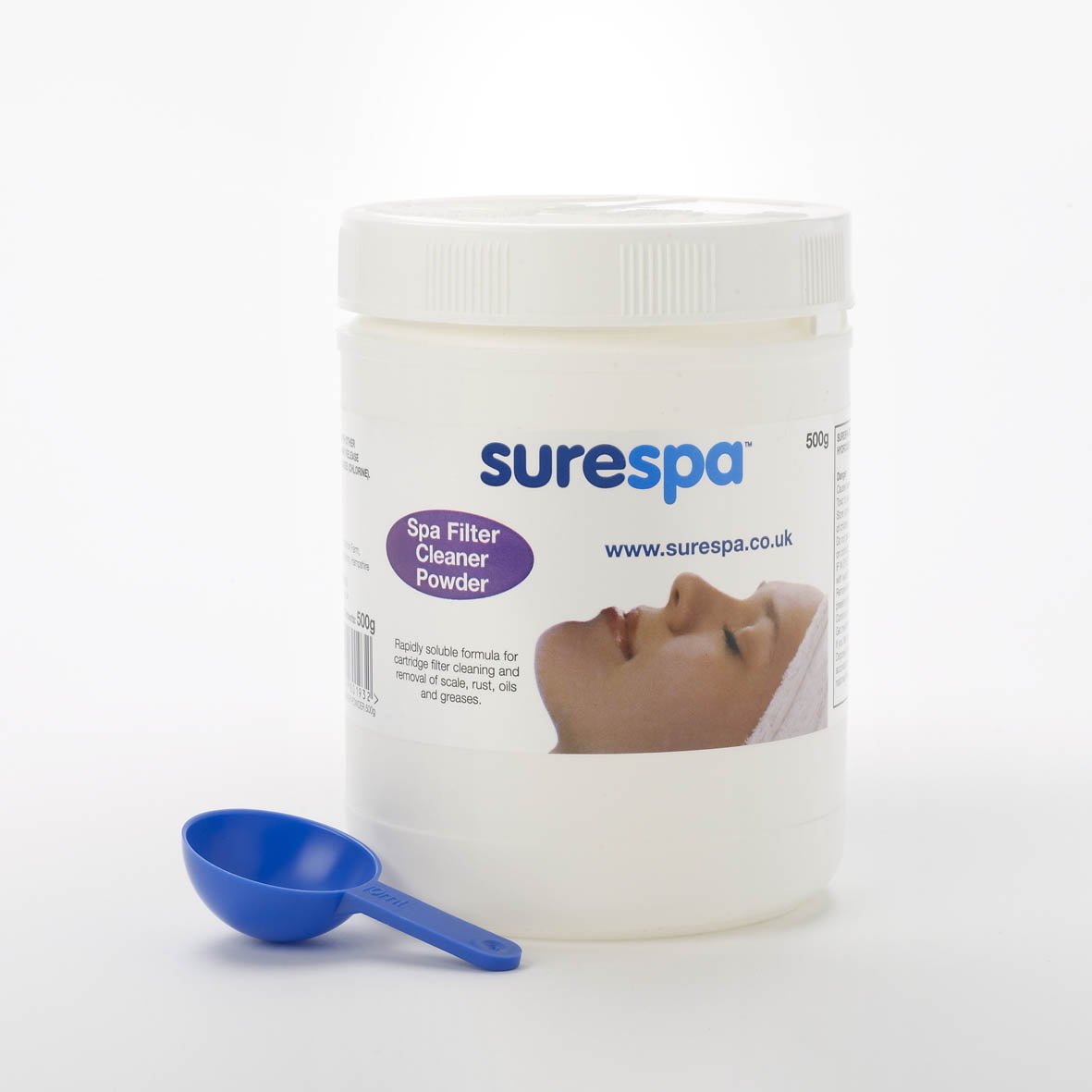 surespa Spa Filter Cleaner Powder - 10+ Filter Cleans - Quickly Removes Grease & Scale