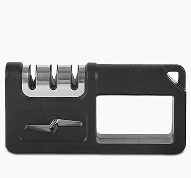 Multipurpose Cutter Sharpener Ceramic Sharpening Systems Nonslip Base Easy Sturdy ABS Materials