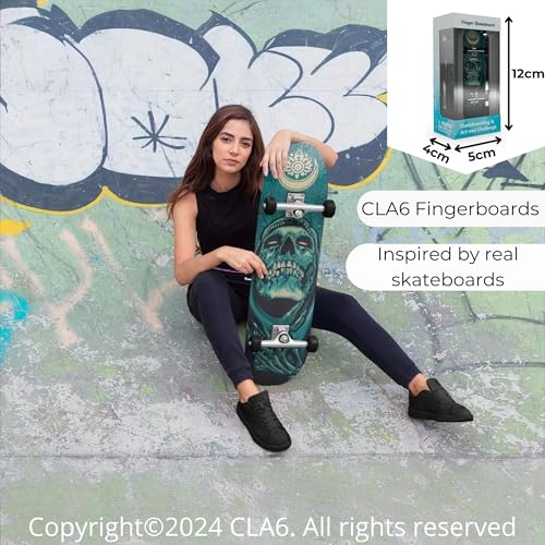 Image of CLA6 29mm Fingerboard | Bearing Wheels | 5 Ply Maple Deck | Foam Grip Tape | Complimentary Tool and eBook |
