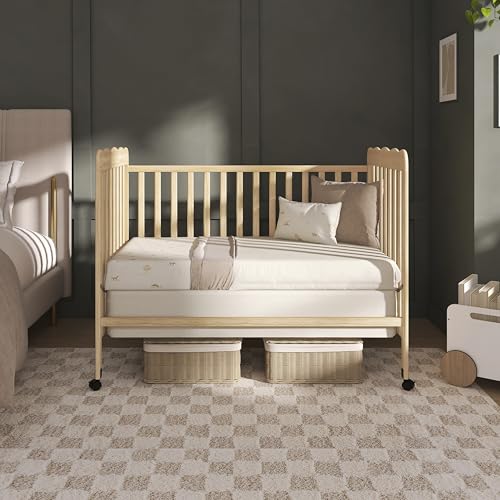 Dream On Me Full Size Carson 3-in-1 Convertible Baby Crib, Locking Wheels - image 9