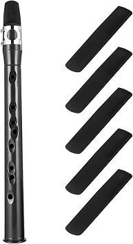 Mini Pocket Bb Saxophone Alto Mouthpiece ABS Sax Black Set Woodwind Musical Instruments Accessories Student Saxophone Color Silver Clip 4 Reeds