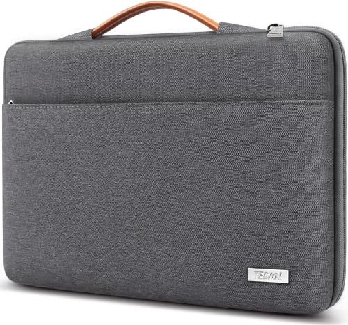TECOOL 16 Zoll Laptoptasche Laptop Hülle 16 für MacBook Pro 16 M5 M4 M3 M2 M1 2026-2019 A3403 A3186 A2991 16 Lenovo Thinkbook ideapad HP Dell Asus Wasserdicht Notebook Tasche 16 Dunkelgrau