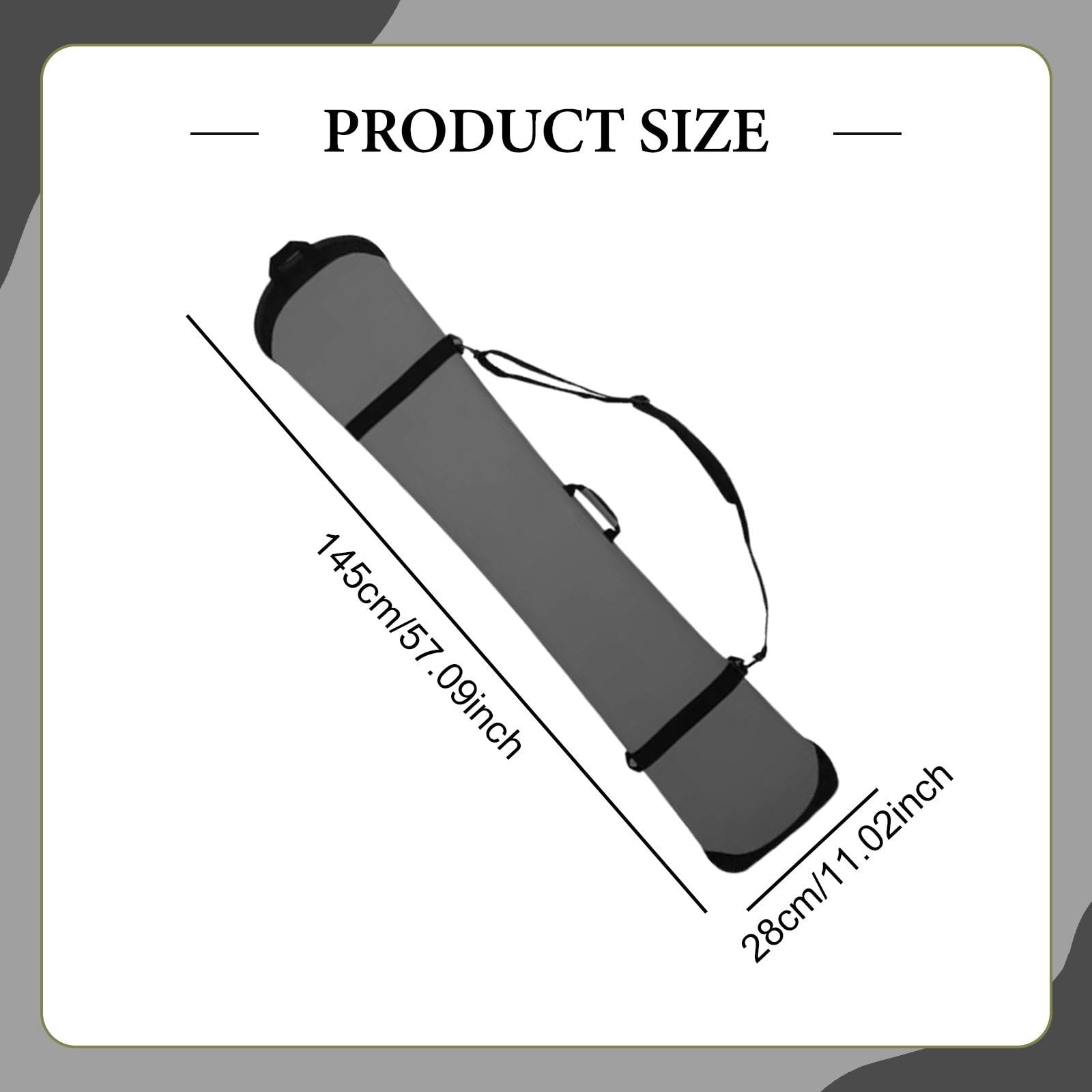 rockible Housse Snowboard Pochette de Transport Protection Couverture Universelle Neoprène Sangle Épaule Adaptée Au Ski Hommes Femmes
