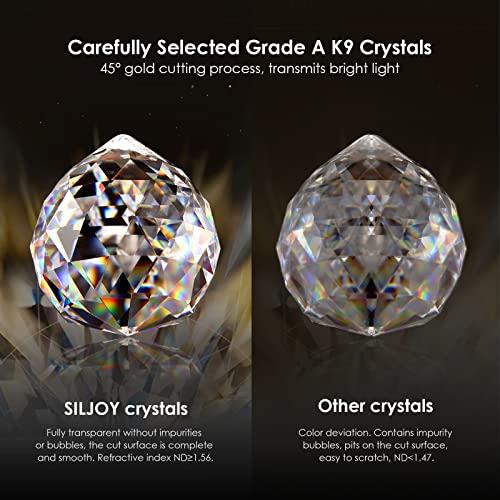 Siljoy Rectangle Chandelier, Modern Crystal Raindrop Chandelier with K9 Crystal, 8-Lights Flush Mount Ceiling Lights Fixture L40 X W10 X H10 - Image 6