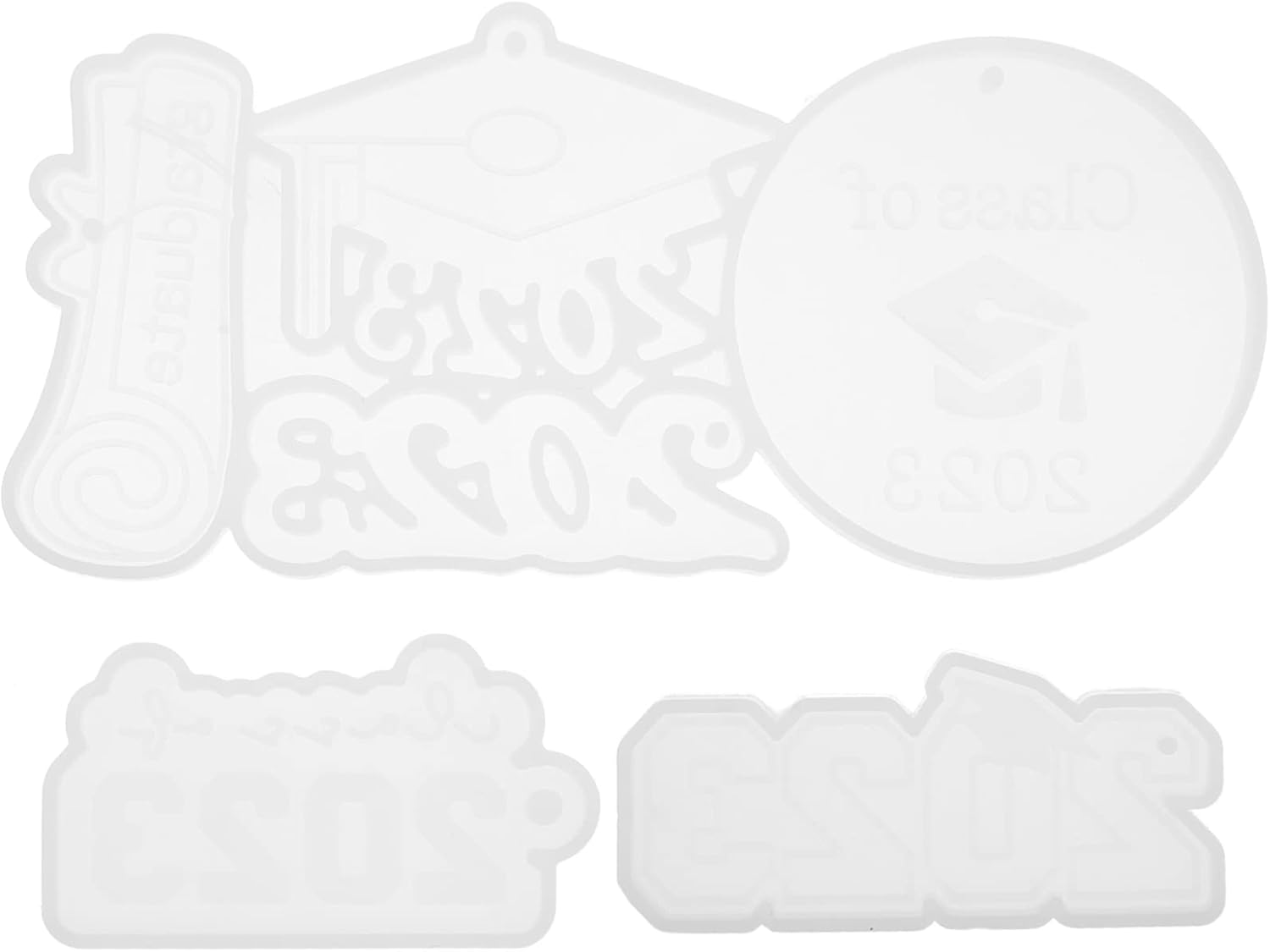 Graduation Mold Graduation Grad Cap Diploma Book Molds 3pcs