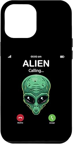 Miniatura 10 de iPhone 1212 Pro Alien Is Calling Funny Alien Humor UFO Prank Phone Call Case