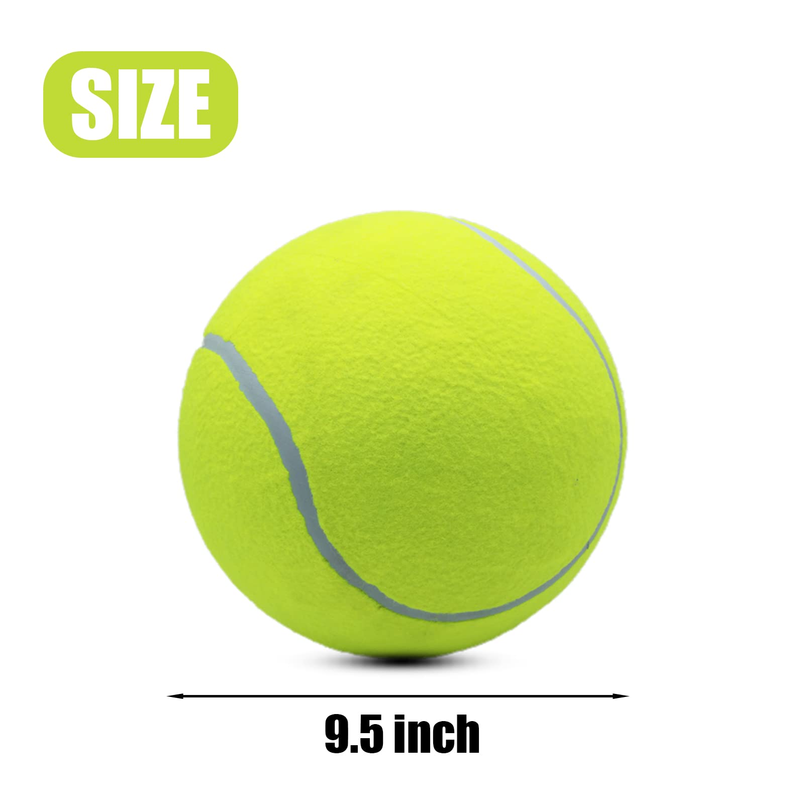 Lot De 4 Balles De Tennis Géantes Surdimensionnées De 24 Cm Pour