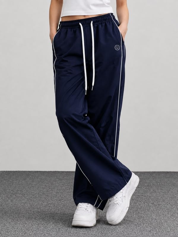 Image of CHKOKKO Track Pants for Woman Workout Botton Wear Relaxed Fit Lightweight Quick Dry Sports Trousers for Woman Stylish Gym, Yoga and Travel Casual Lower