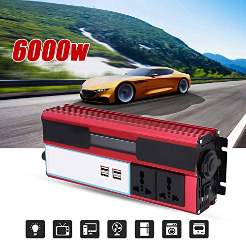 10Pcs Sinus Solar 4000W-220‑240V Pure Sine Wave Battery Converter 4000W Car Power Inverter Solar Power Inverter Wave Digital Display Phone 4 Usb Charger #TOP3
