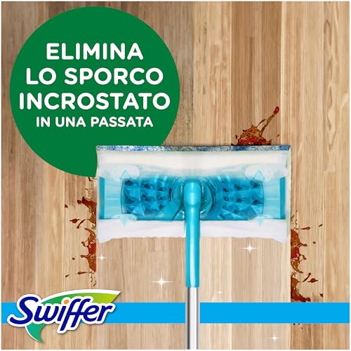 Swiffer Wet Lavapavimenti, 44 Panni Umidi, Limone, Maxi Formato, Lava Pavimenti, Pulizia Igienica Profonda, Rimuove Sporco e Batteri, per Tutti I Tipi di Pavimenti - Immagine 2